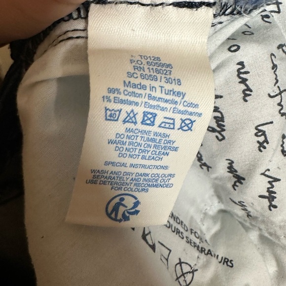 Boden Denim The Wellington Straight Leg Jeans Blue Size 14 Dark Wash - Picture 5 of 5